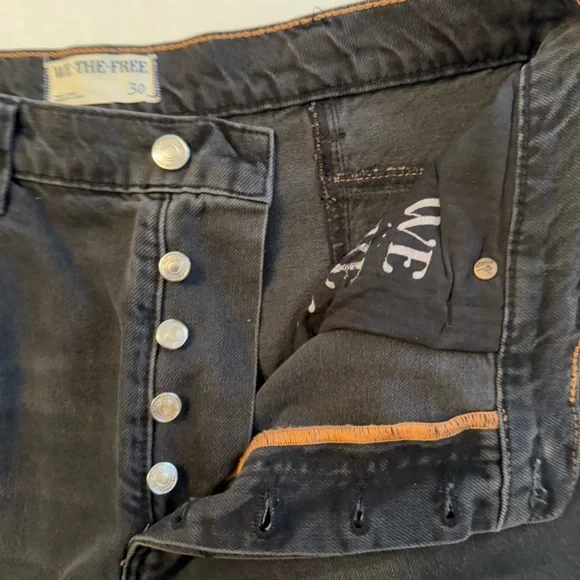 Free People We The Free Twin Flame Wide-Leg Jeans - Size 30 Worn Once Like New - Picture 4 of 7